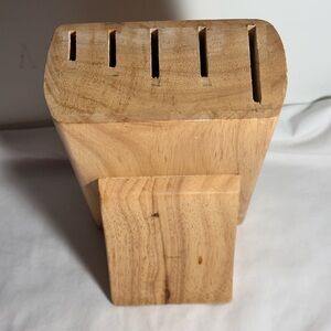 Natural Wood Knife Block Holder
